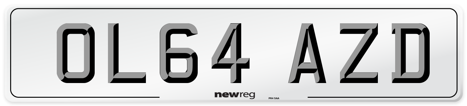 OL64 AZD Number Plate from New Reg
